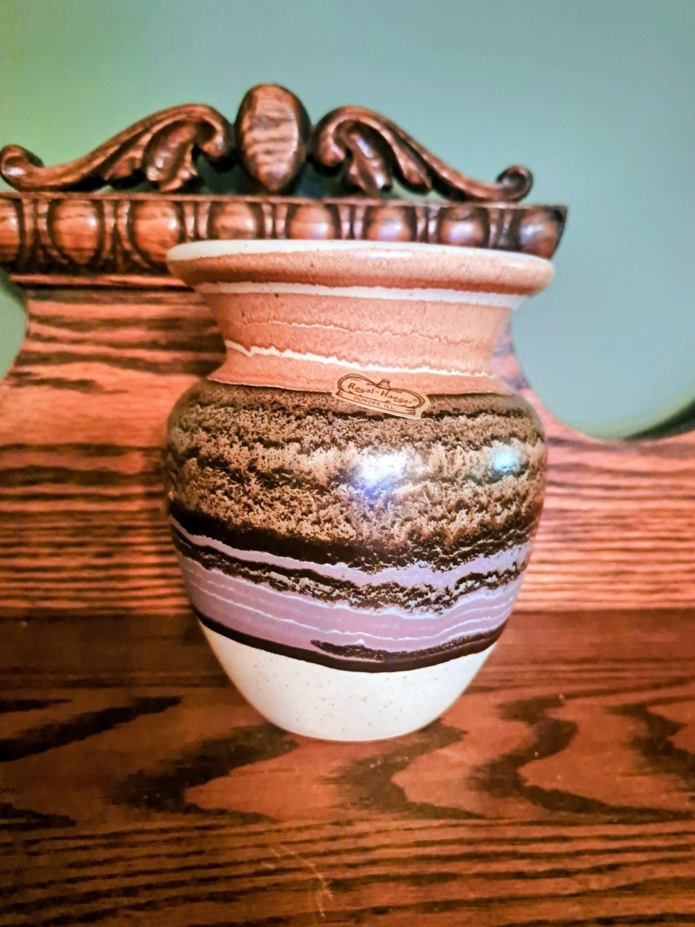 Royal Haeger 5 1/2 Inch Vase In Blue Lava